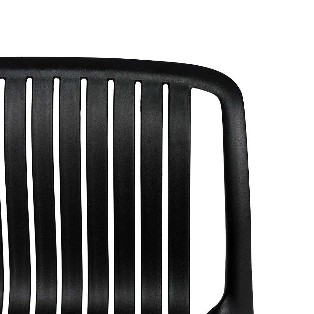 VERTUO Black Polypropylene Stool