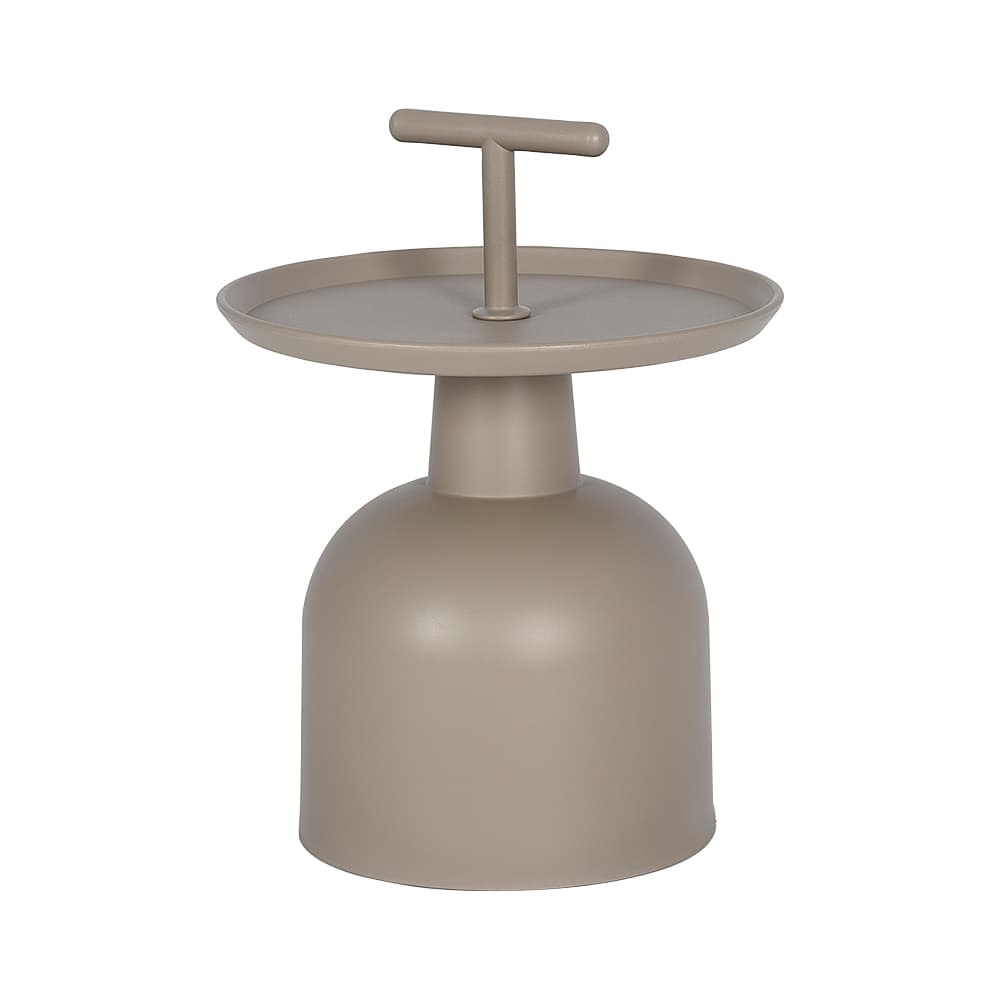 VERTUO Taupe Polypropylene Bomba Side Table