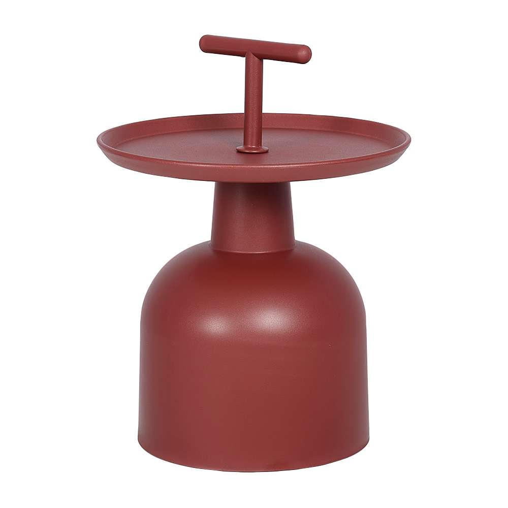 VERTUO Burgundy Polypropylene Bomba Side Table
