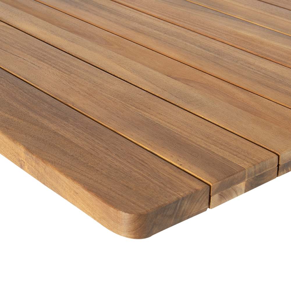 Table de jardin rectangulaire extensible en bois d'acacia naturel 35&nbsp;3/8&nbsp;po&nbsp;x&nbsp;94 1/2&nbsp;po VERTUO