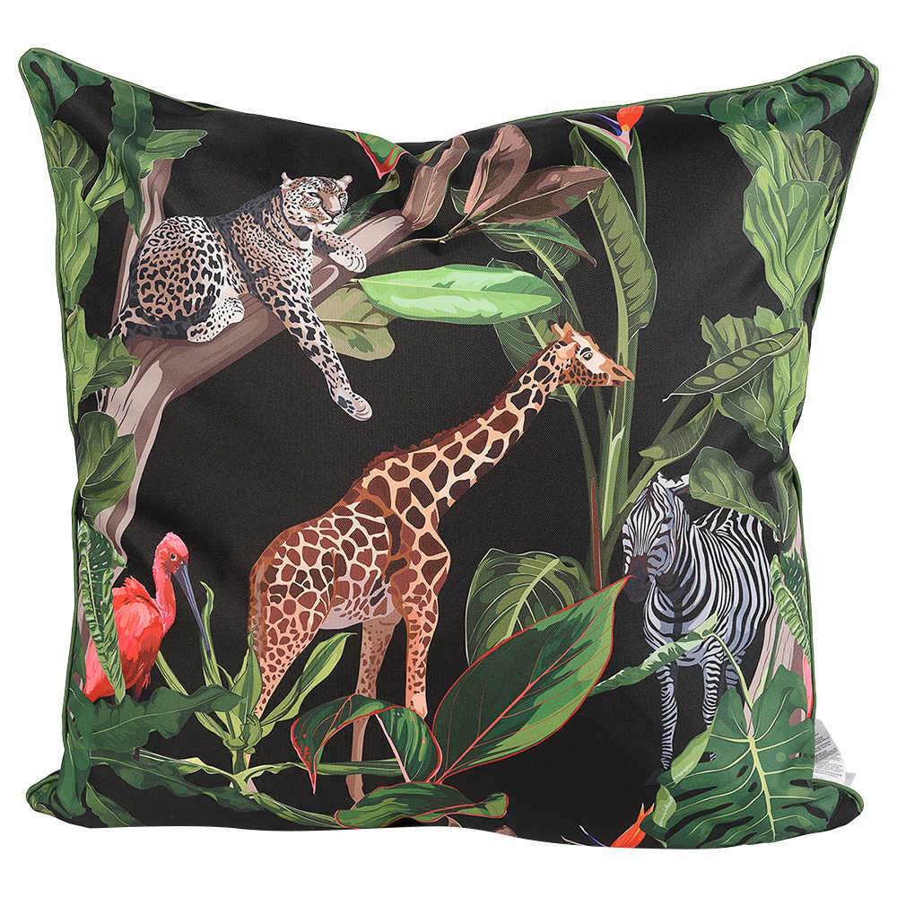 VERTUO Patio Cushion Jungle 24&nbsp;in.&nbsp;x&nbsp;24&nbsp;in.
