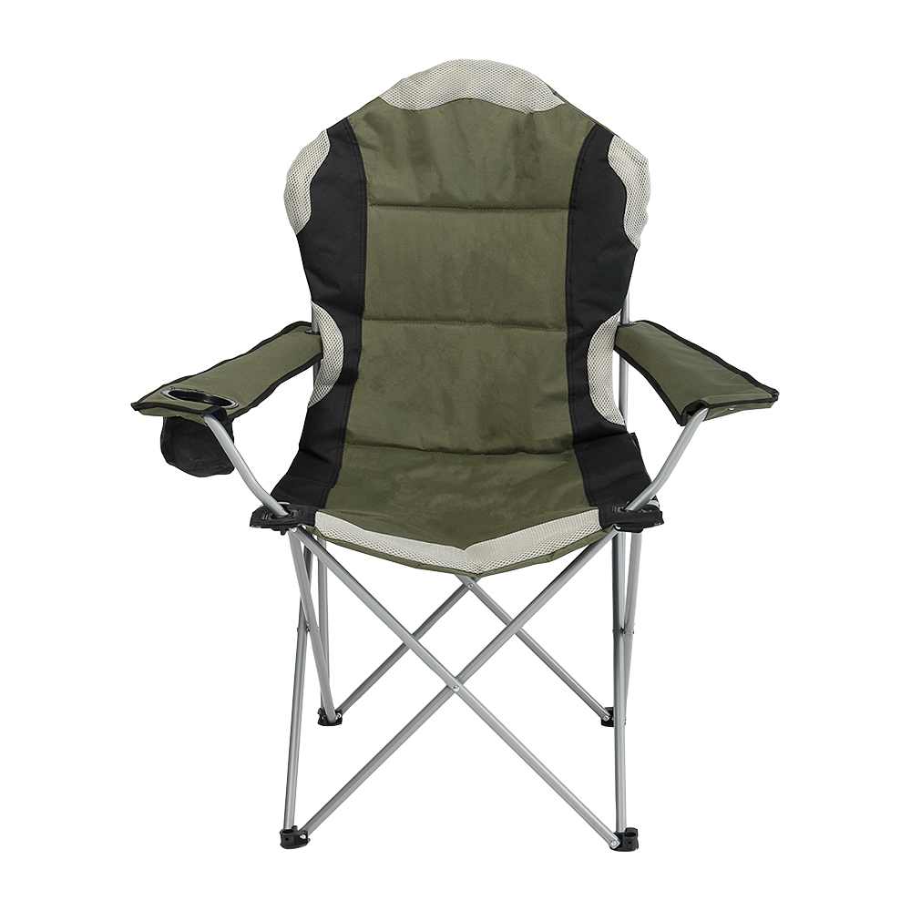 VERTUO Adult Folding Chair Khaki and Grey