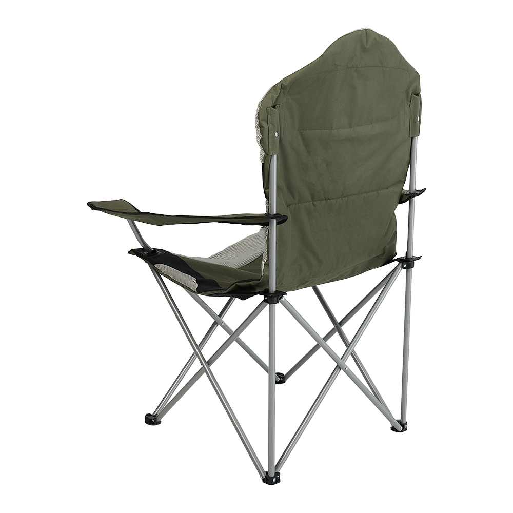 VERTUO Adult Folding Chair Khaki and Grey