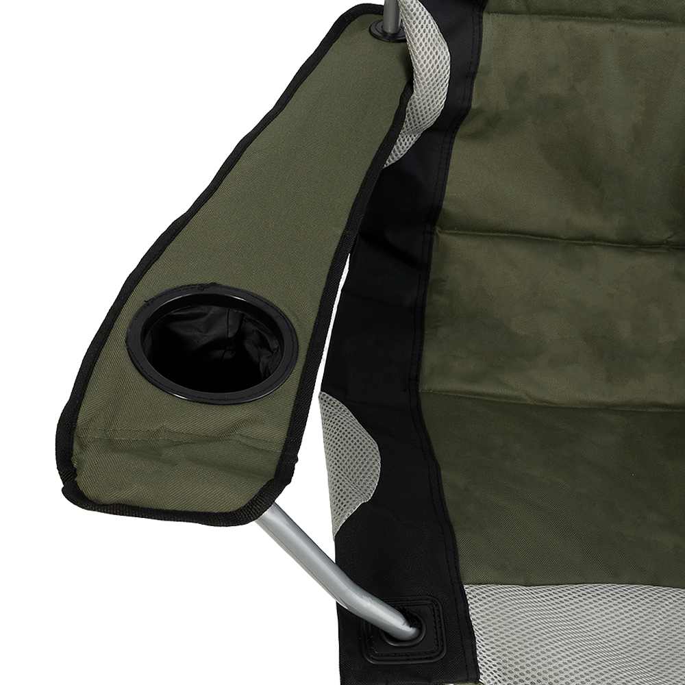 VERTUO Adult Folding Chair Khaki and Grey