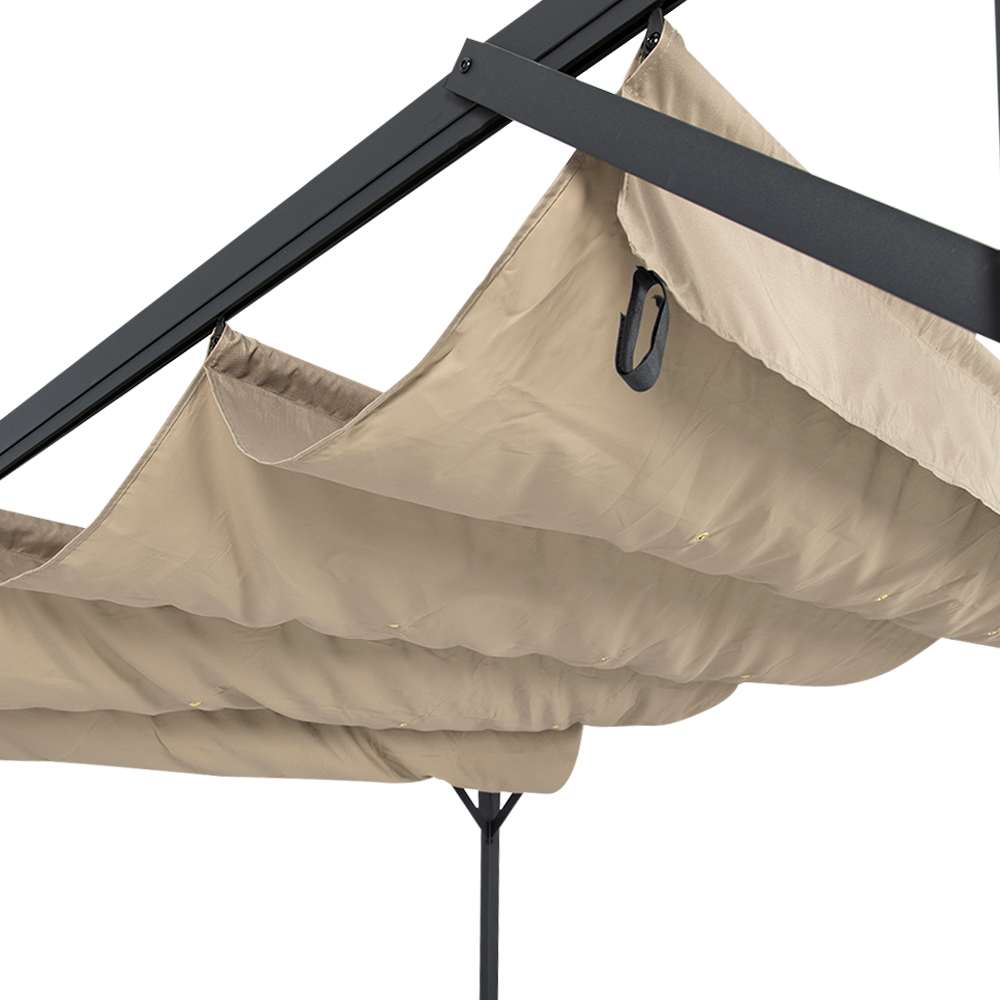 San Luis Pergola Canopy Beige 10&nbsp;ft&nbsp;x&nbsp;10&nbsp;ft