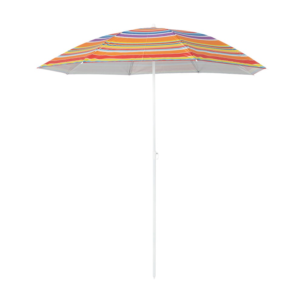 VERTUO Striped Polyester Beach Umbrella 5 ft 9 in