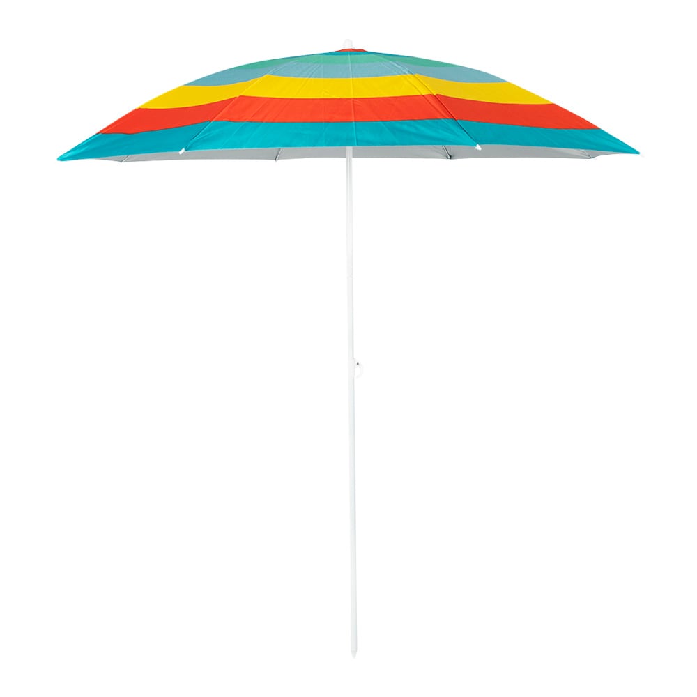 Parasol de plage rayé polyester de qualité supérieure 5 pi&nbsp;9 po VERTUO