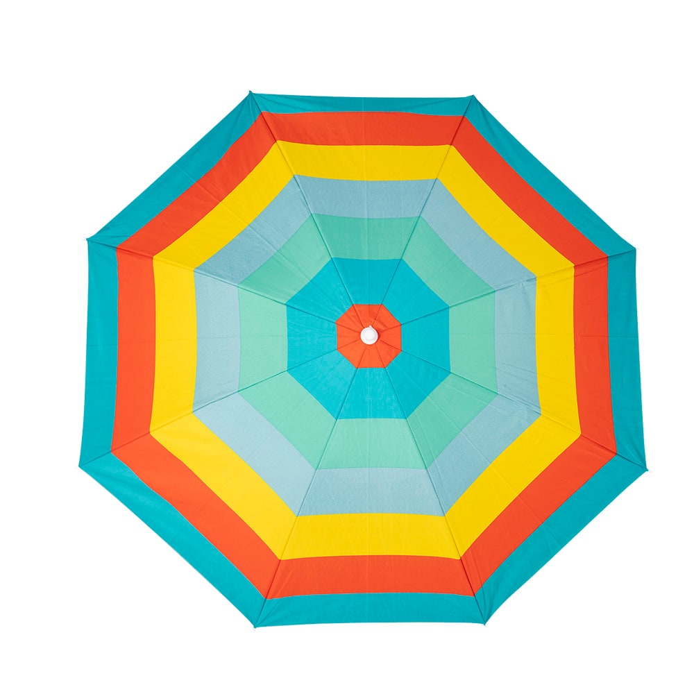 Parasol de plage rayé polyester de qualité supérieure 5 pi&nbsp;9 po VERTUO