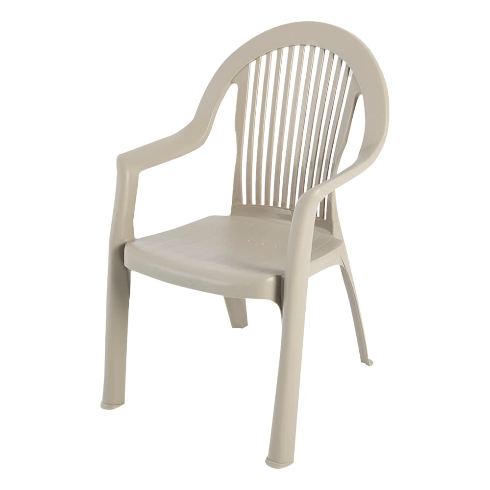 GRACIOUS LIVING Newport Sturdy Patio Chair Sandstone