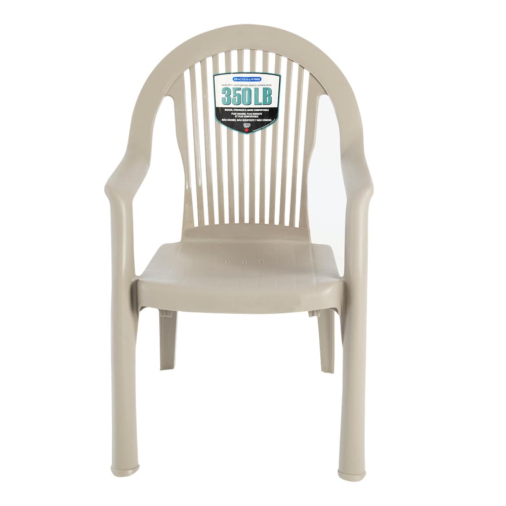 Chaise de patio robuste Newport Sable GRACIOUS LIVING