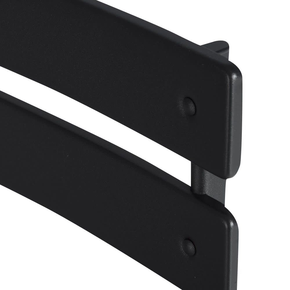 VERTUO Folding Bistro Set in Black Steel