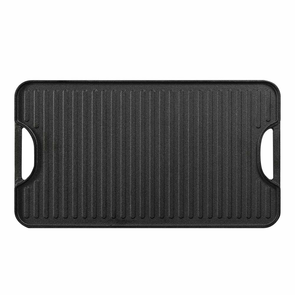 FAHRENHEIT BARBECUE Iron cast Cooking Griddle 17 7/8 in x 10 in