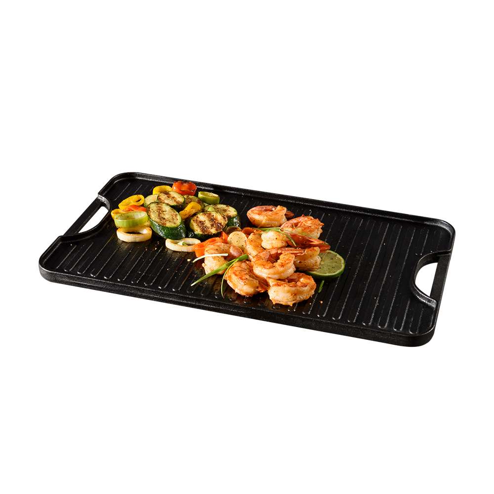 FAHRENHEIT BARBECUE Iron cast Cooking Griddle 17 7/8 in x 10 in