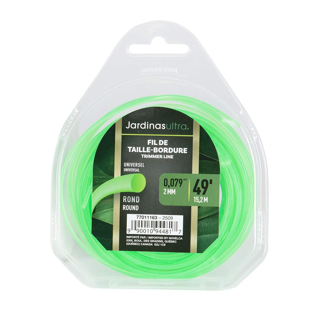 JARDINAS ULTRA Round Trimmer Line 0.079 in. x 49 ft.