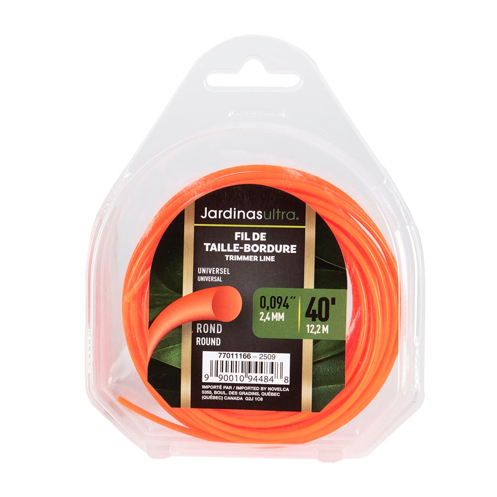JARDINAS ULTRA Round Trimmer Line 0.094 in. x 40 ft.