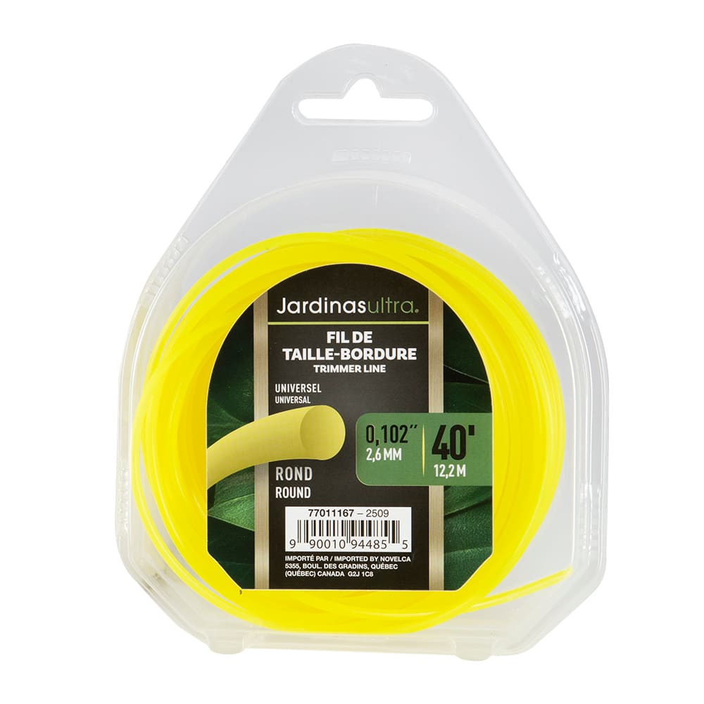 JARDINAS ULTRA Round Trimmer Line 0.102 in. x 40 ft.