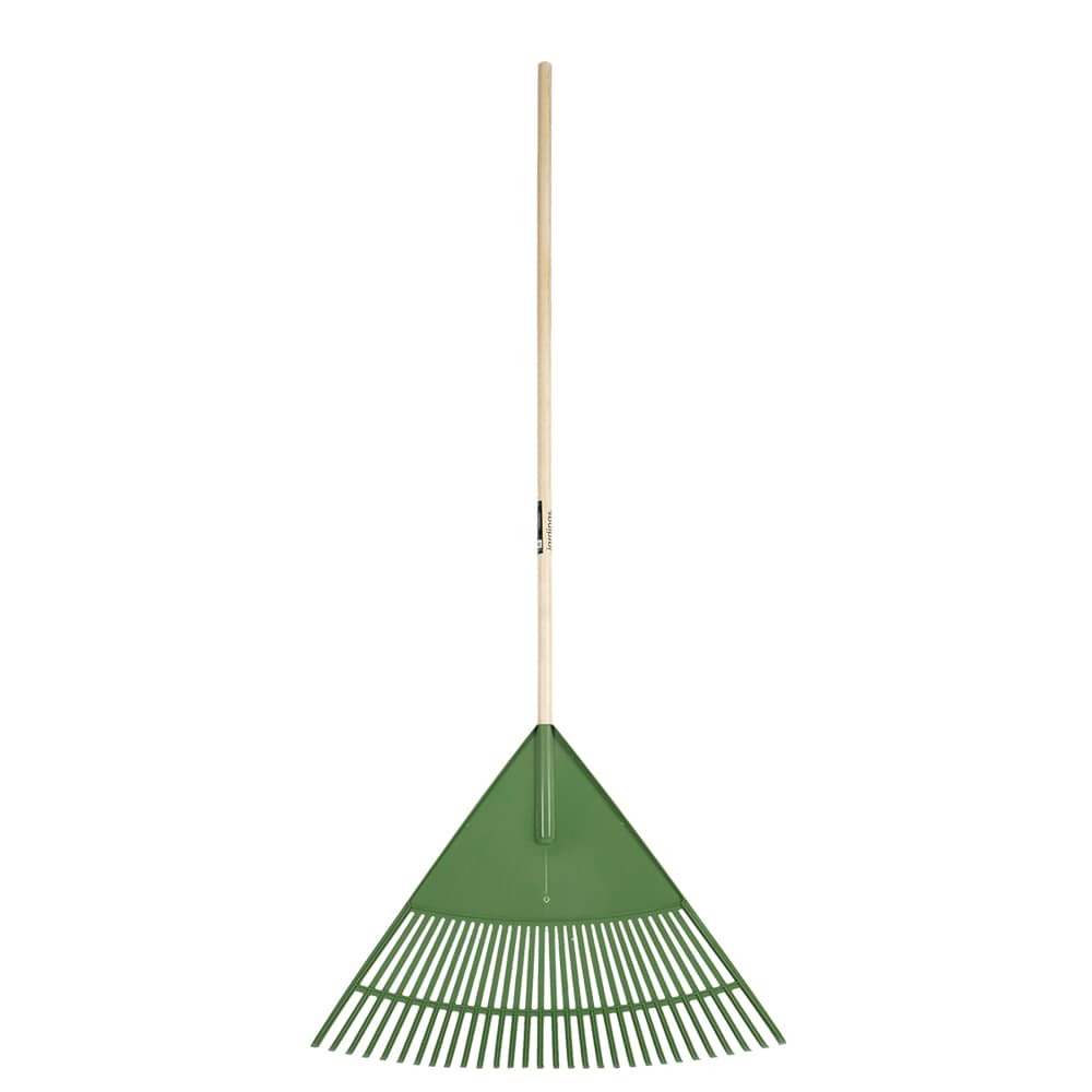 Balai à feuilles en polypropylène avec manche en bois 30&nbsp;po JARDINAS