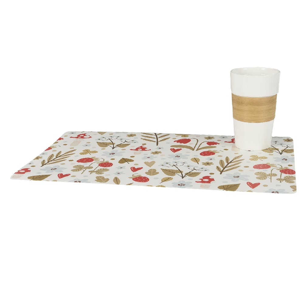 Napperon rectangulaire Champ de fraises 17&nbsp;3/4&nbsp;po&nbsp;x&nbsp;11&nbsp;3/4&nbsp;po VERTUO