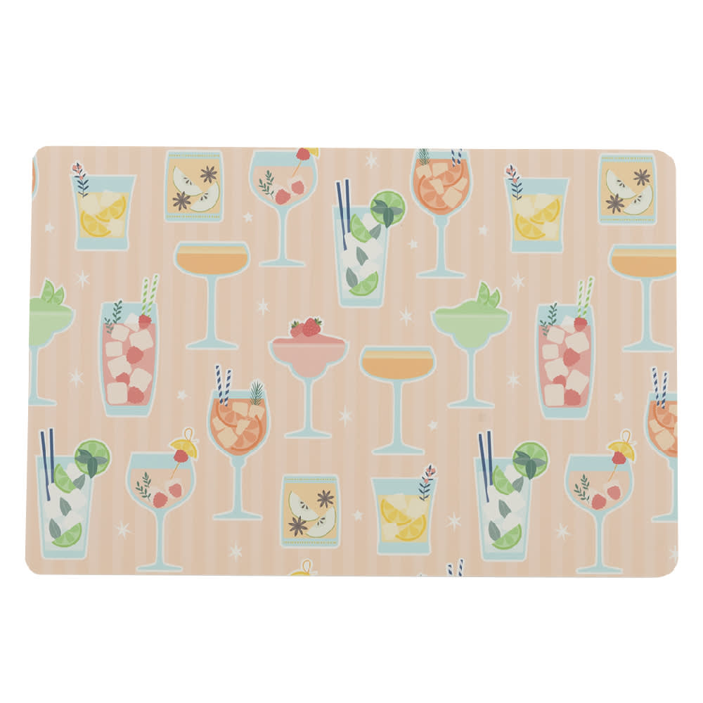 VERTUO Rectangular Placemat Cocktails 17 3/4 in. x 11 3/4 in.