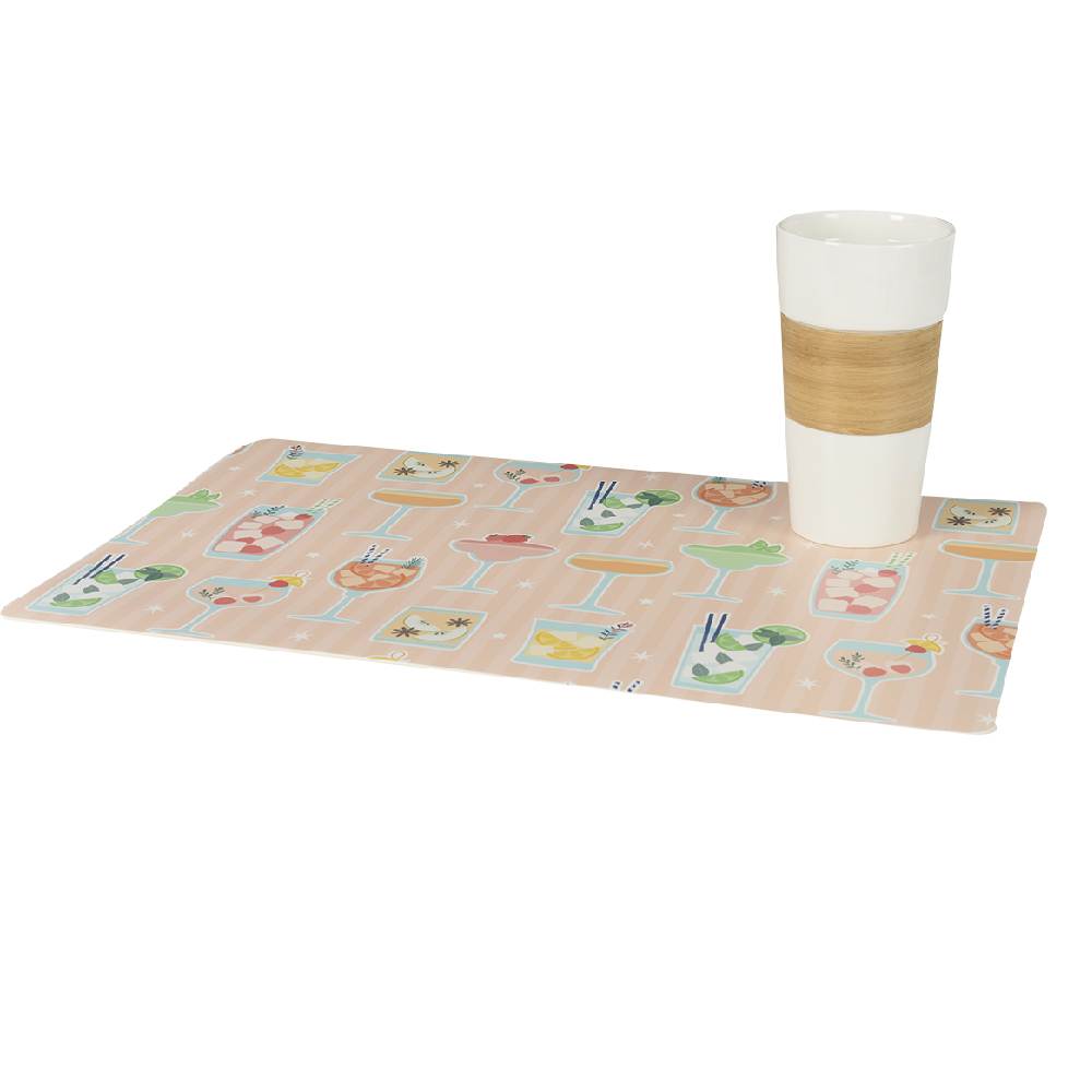 VERTUO Rectangular Placemat Cocktails 17 3/4 in. x 11 3/4 in.