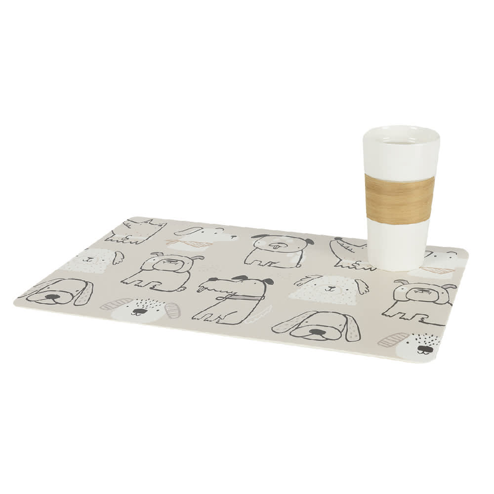 VERTUO Rectangular Placemat Dogs 17 3/4 in. x 11 3/4 in.