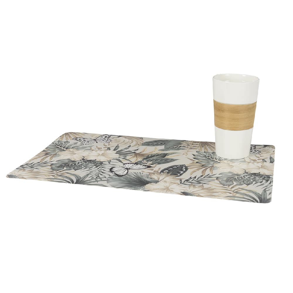 Napperon rectangulaire Feuillages et papillons 17&nbsp;3/4&nbsp;po&nbsp;x&nbsp;11&nbsp;3/4&nbsp;po VERTUO