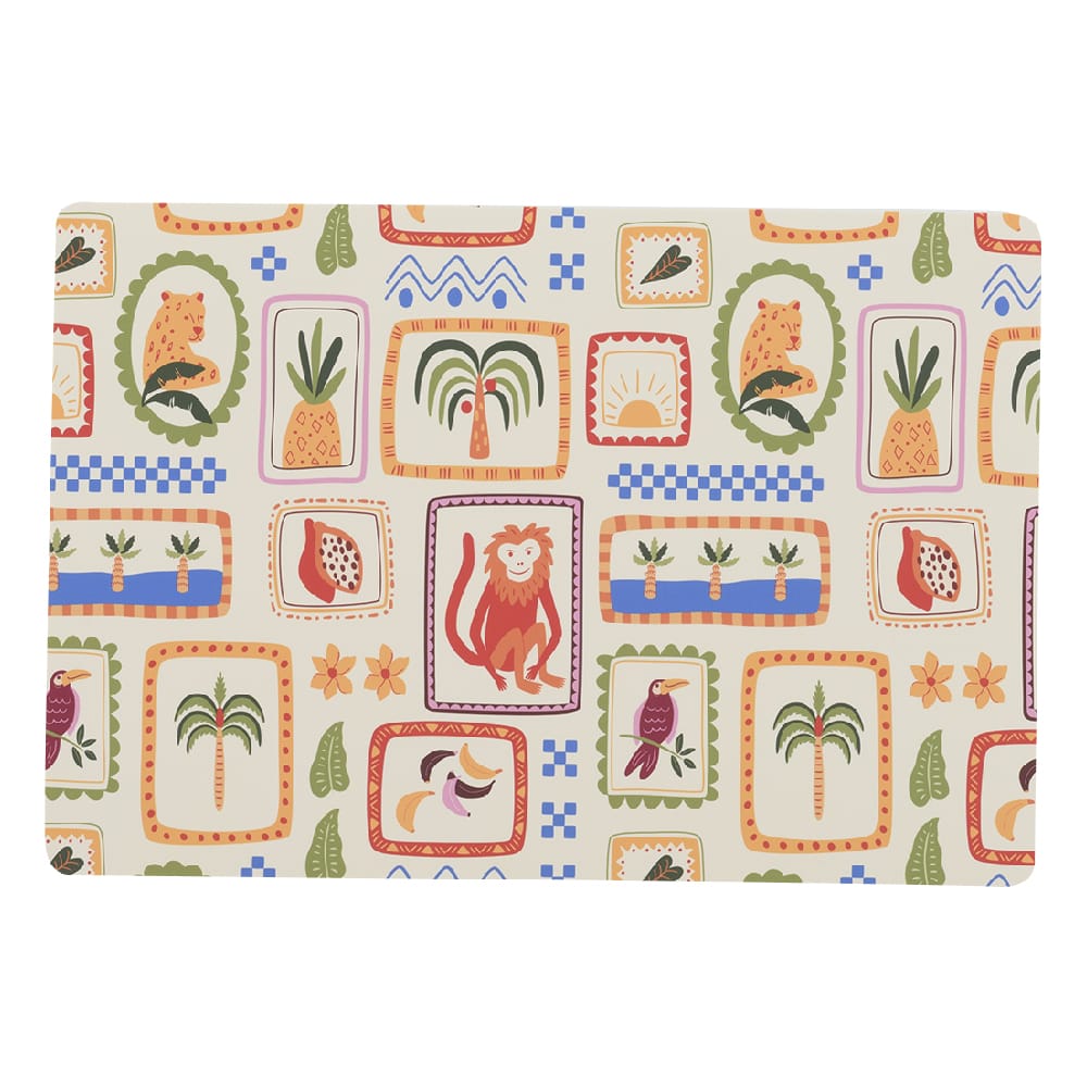 Napperon rectangulaire Jungle 17&nbsp;3/4&nbsp;po&nbsp;x&nbsp;11&nbsp;3/4&nbsp;po VERTUO