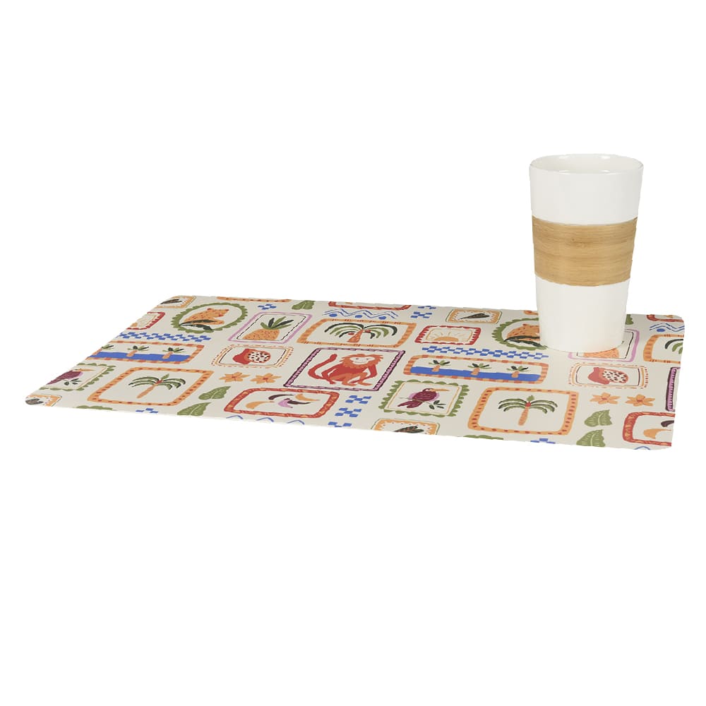 Napperon rectangulaire Jungle 17&nbsp;3/4&nbsp;po&nbsp;x&nbsp;11&nbsp;3/4&nbsp;po VERTUO