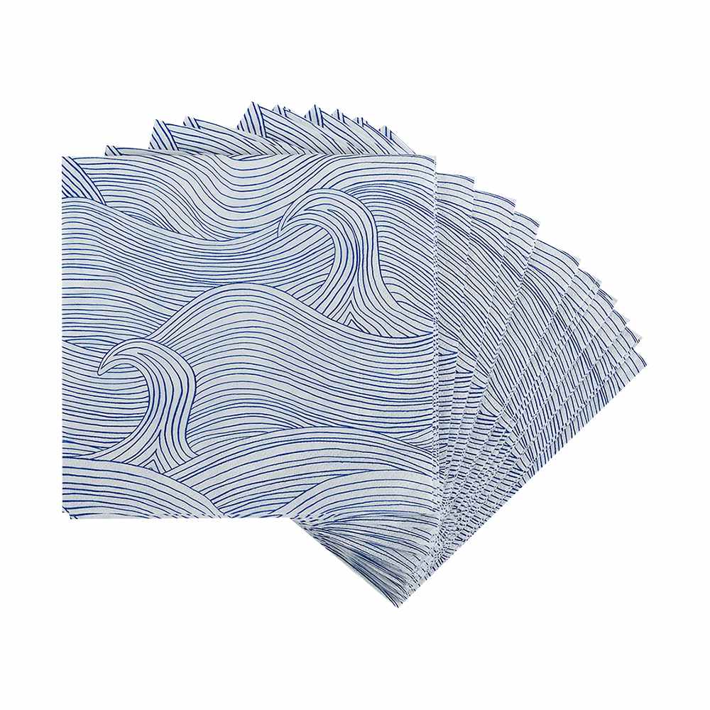 Serviettes de table Vagues Pqt/20