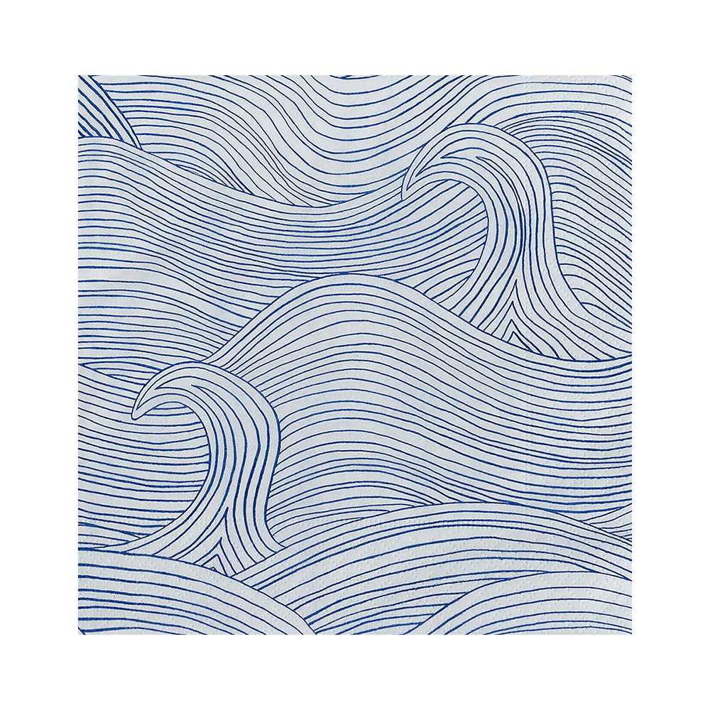 Serviettes de table Vagues Pqt/20