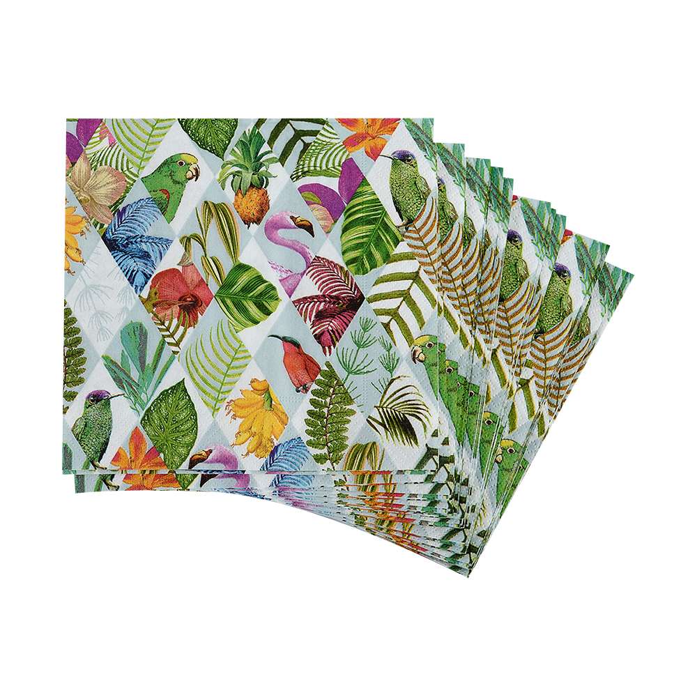 Serviettes de table Tropical Pqt/20