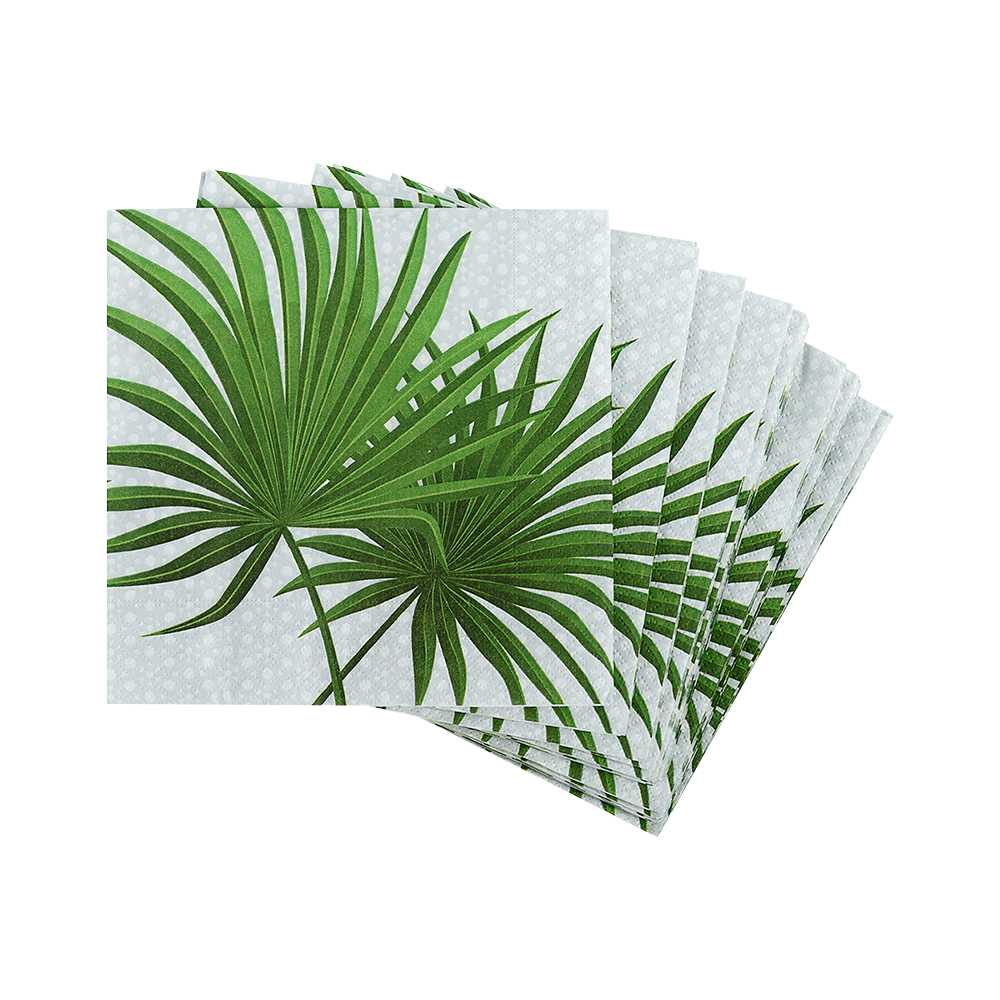 Serviettes de table Branches de palmier Pqt/20