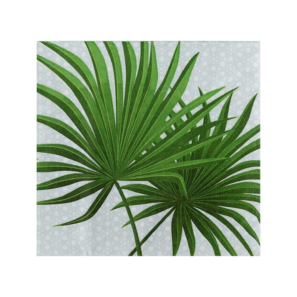Serviettes de table Branches de palmier Pqt/20