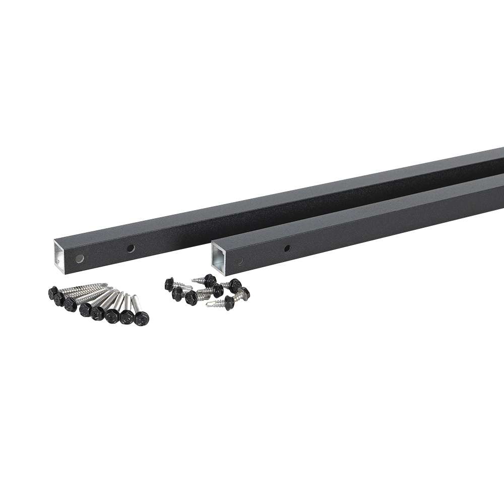 Barreaux d’attache pour rampe en aluminium Pillar 48&nbsp;po noir Pqt/2