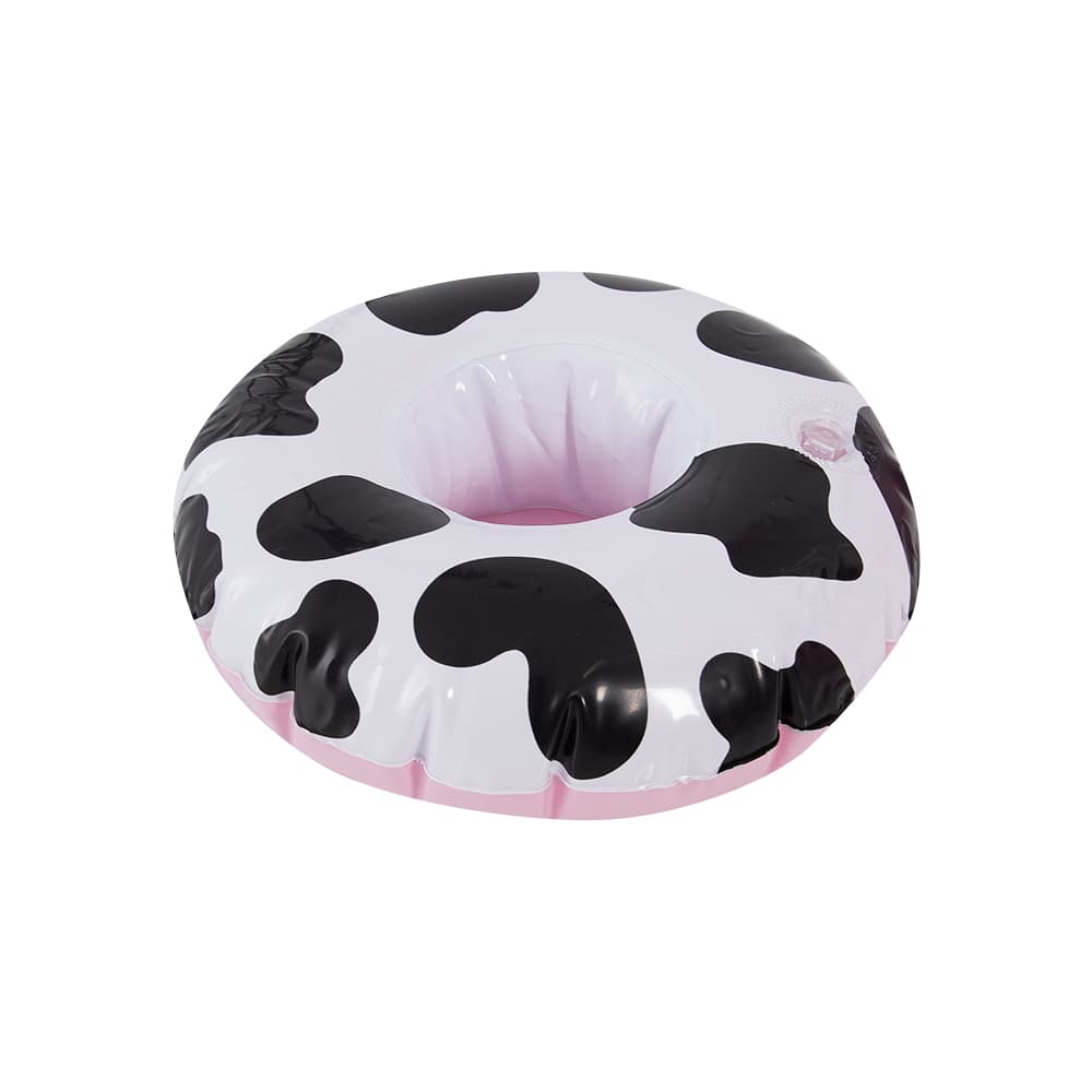 Tube gonflable vache avec porte-gobelet pour piscine&nbsp;39&nbsp;3/8 po