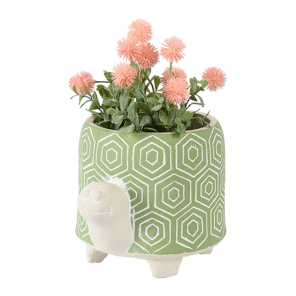 Cache-pot en ciment Tortue 8&nbsp;1/4&nbsp;po ASTELLA