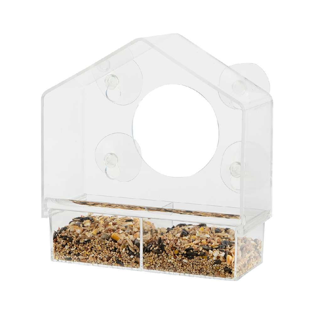 Mangeoire de fenêtre pour oiseaux PRATICO