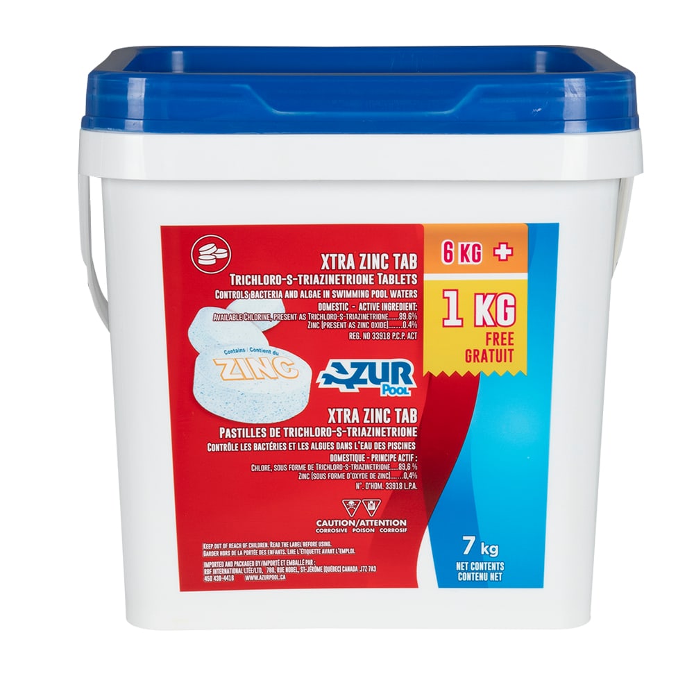Pastilles de chlore avec zinc 6&nbsp;kg + 1 kg