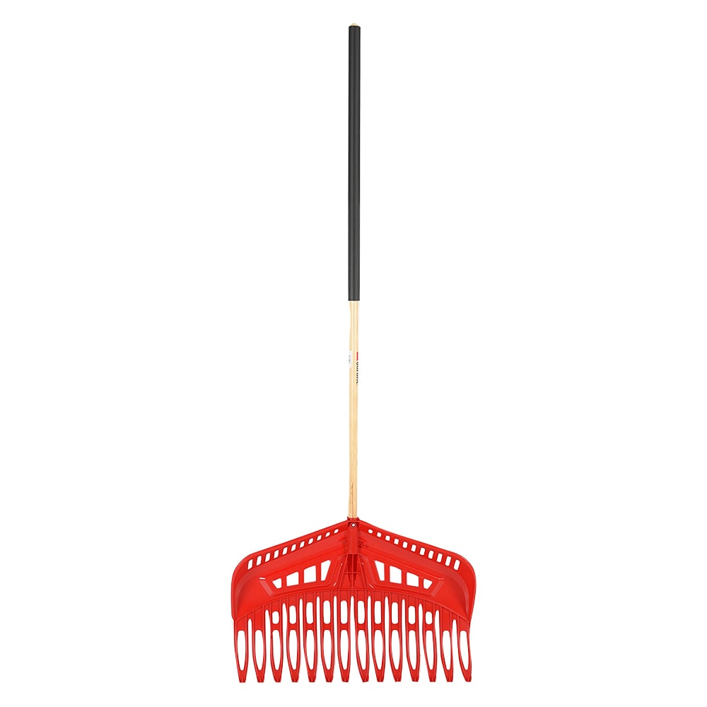 Balai ramasse-feuilles 2-en-1 avec manche en bois 24 po GARANT
