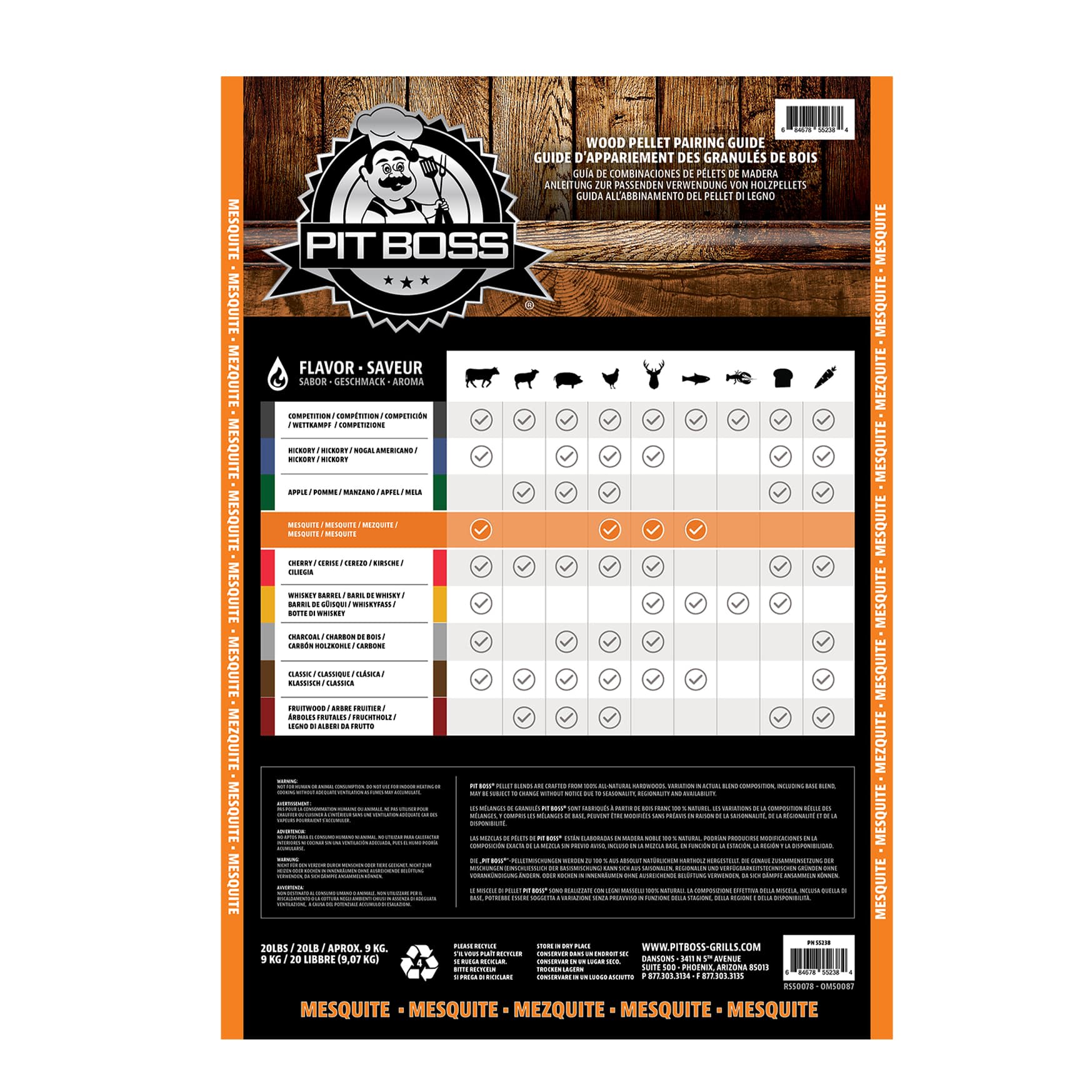 Grill Pellets Mesquite Blend 20&nbsp;lb