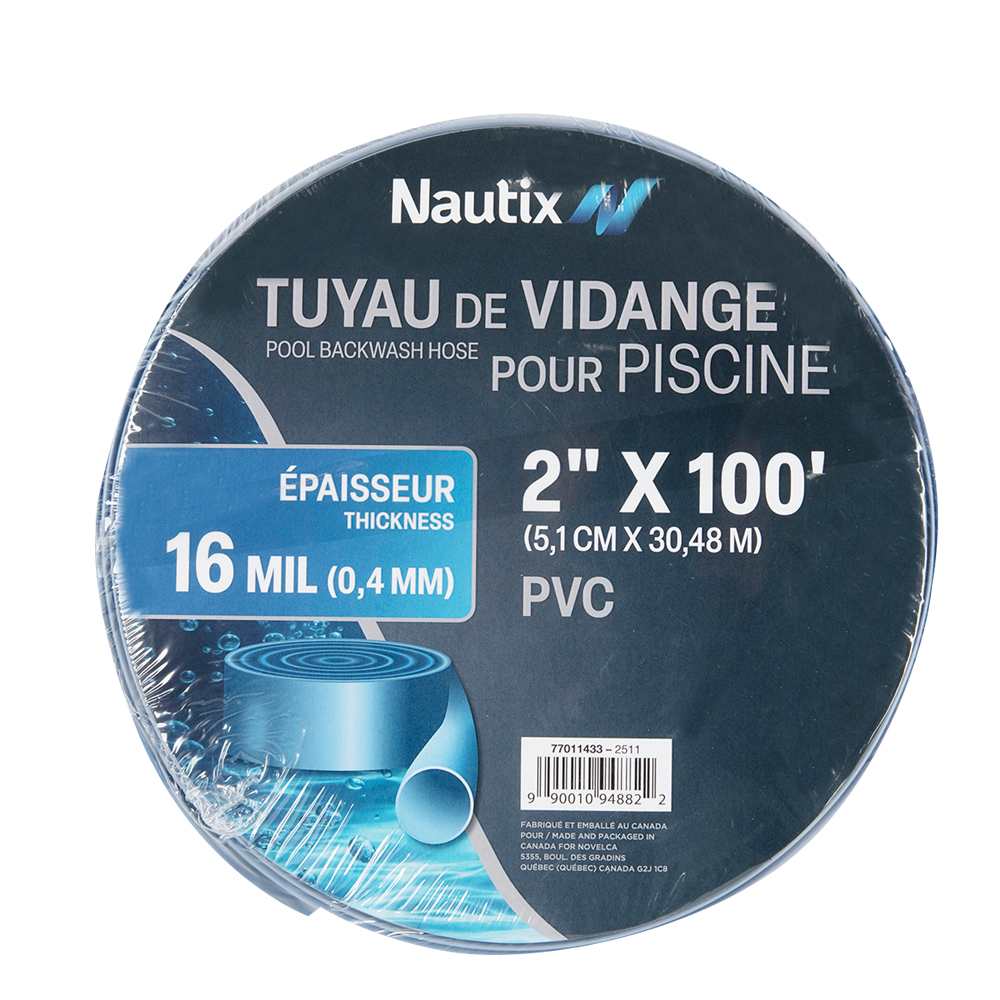 Tuyau de vidange pour piscine 2 po x 100 pi NAUTIX