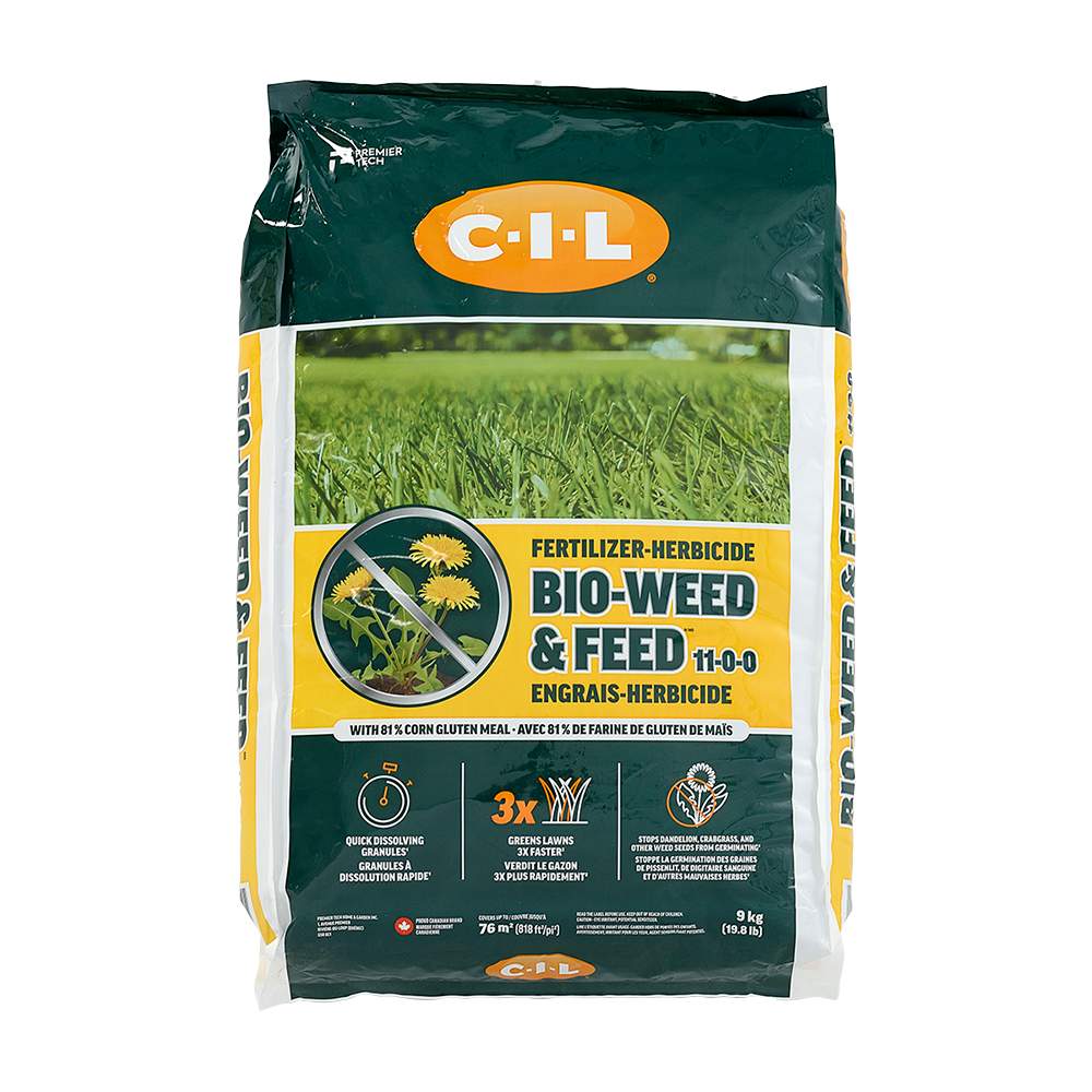 Engrais pour pelouse Bio-Weed & Feed  11-0-0, 9&nbsp;kg