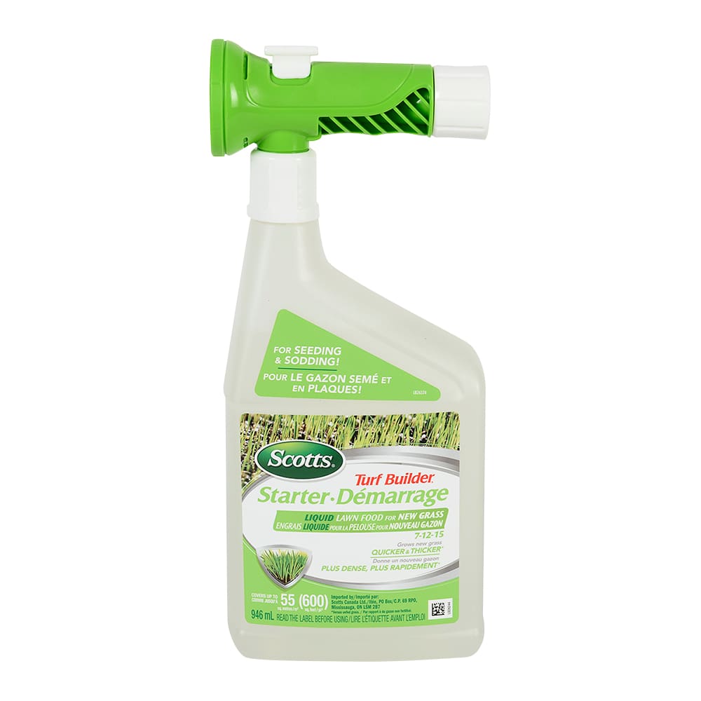 Engrais de démarrage liquide pour pelouse 7-12-15, 946 ml