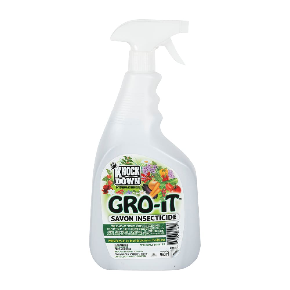 Savon insecticide Knock Down Gro-It pour insectes volants et rampants 950&nbsp;ml