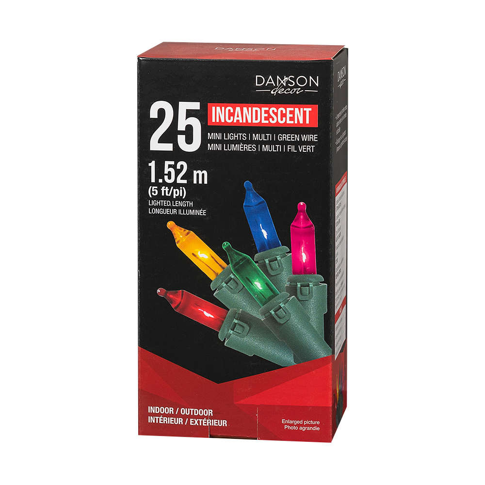 25 Miniature Lights Set Multicolour