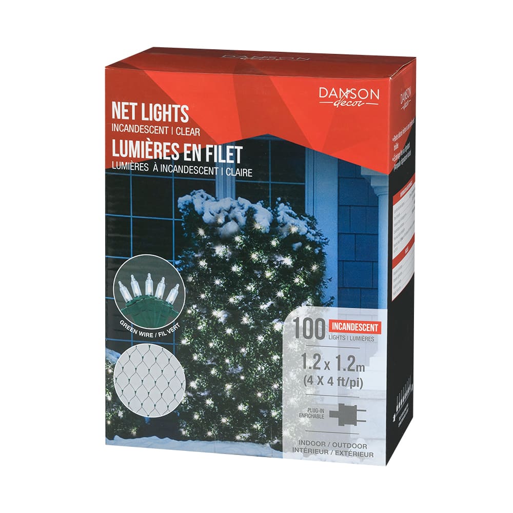 Jeu de 100 lumières miniatures en filet clair