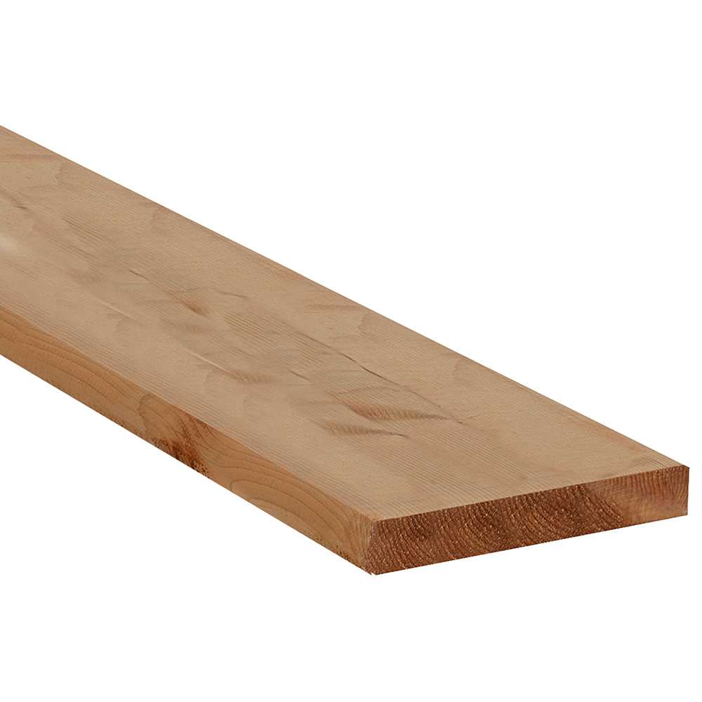 Marche d’escalier en bois traité brun 2 po x 12 po x 72 po