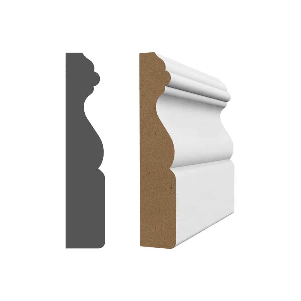 Colonial Wood Fibre Case Moulding 3/4 in. x 3-1/2 in. x 8 ft.