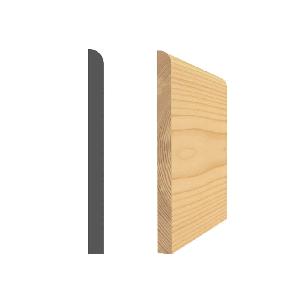 Plain Clear Jointed Pine Baseboard 5/16 in. x 4 1/8 in. x 16 ft.