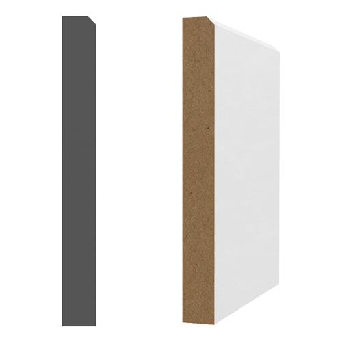 Plinthe en fibre de bois 1/2 po x 4&nbsp;1/2&nbsp;po x 8 pi